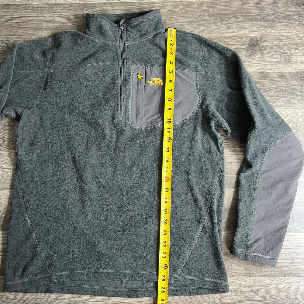 The North Face Sweatshirt Mens Medium 1/2 Zip Fleece Pullover Grey Pullover Gorp